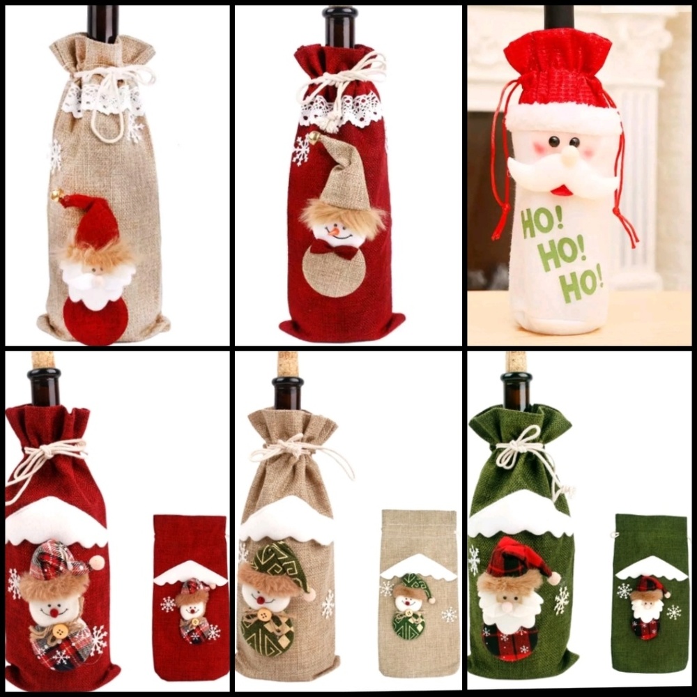 Christmas Decorations Wine Bottle Cover